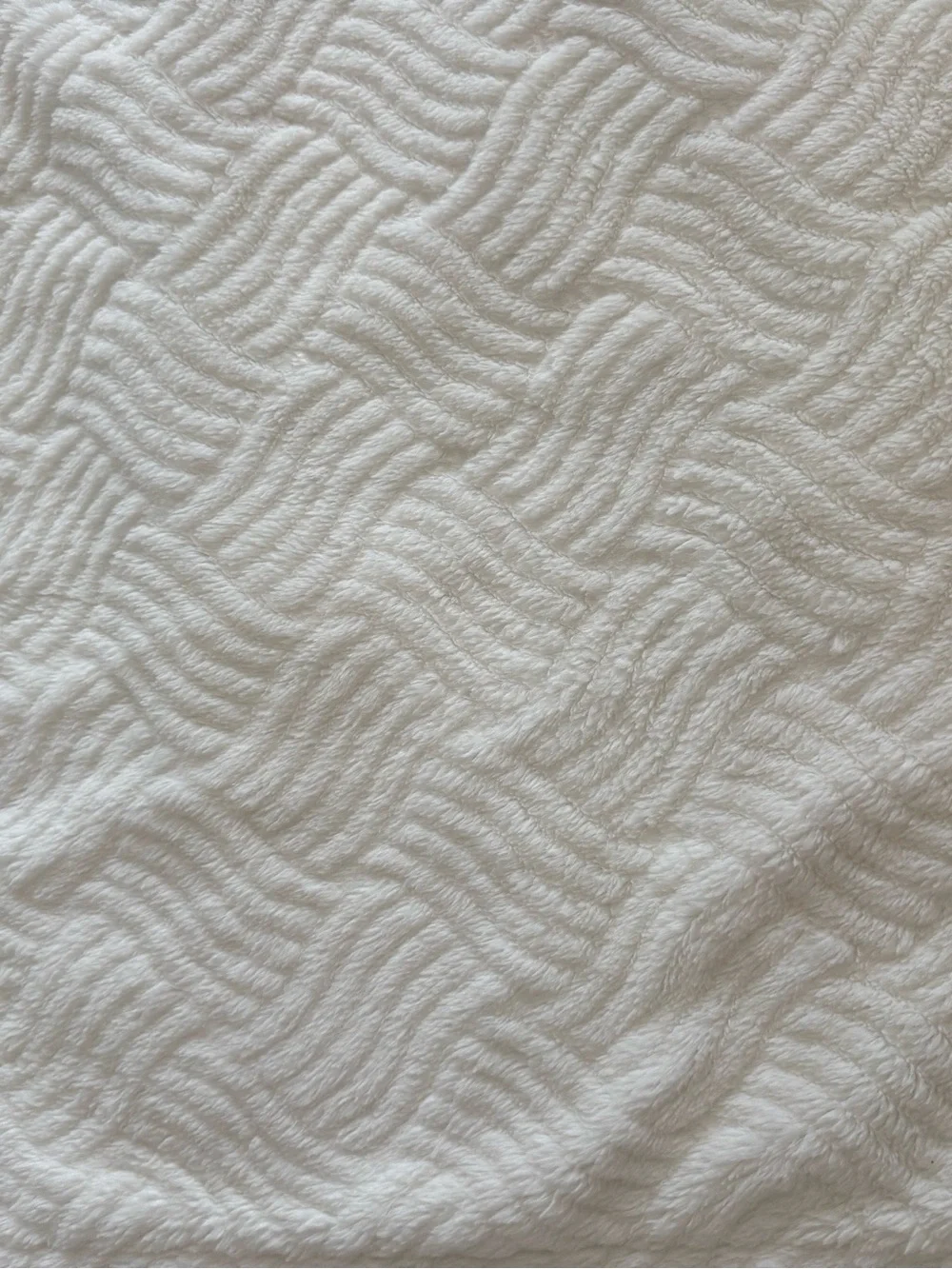Life Comfort 60” x 72” White Off White Faux Fur Fuzzy Throw Blanket